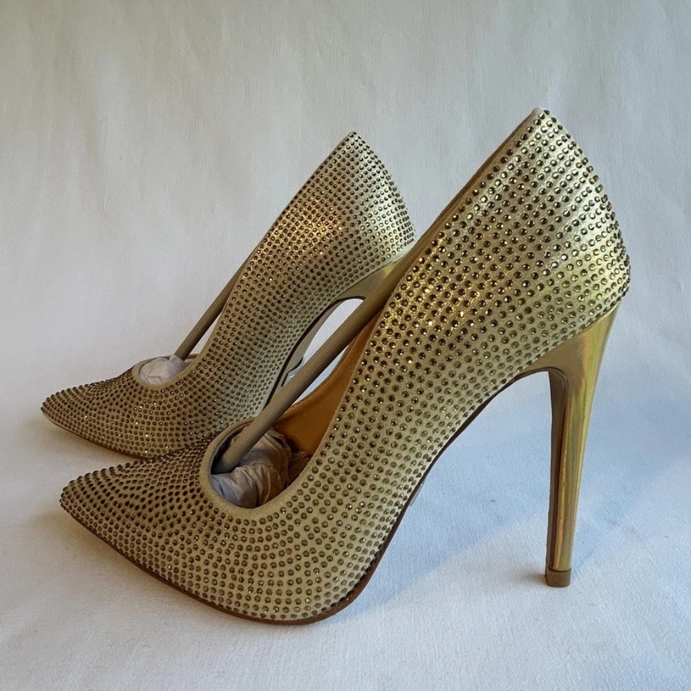 Lauren Lorraine Shoes Womens Size 10 Rhinestone High Heels Pumps Stiletto New🔥